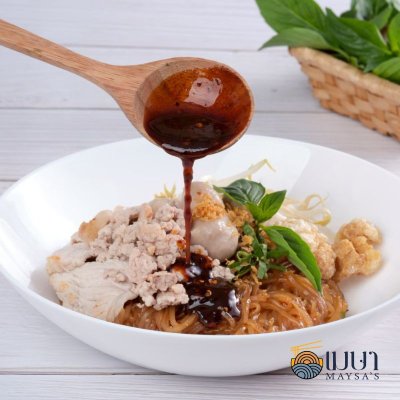 เมษาซอสก๋วยเตี๋ยวแห้งคลุก ขนาด 1,000  กรัม