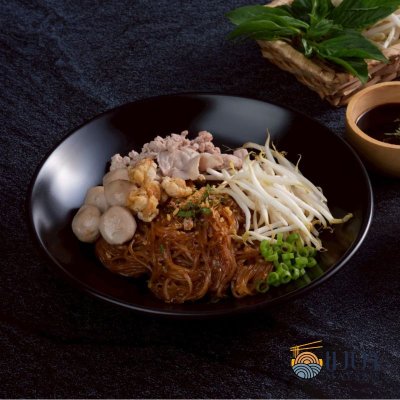 เมษาซอสก๋วยเตี๋ยวแห้งคลุก ขนาด 1,000  กรัม