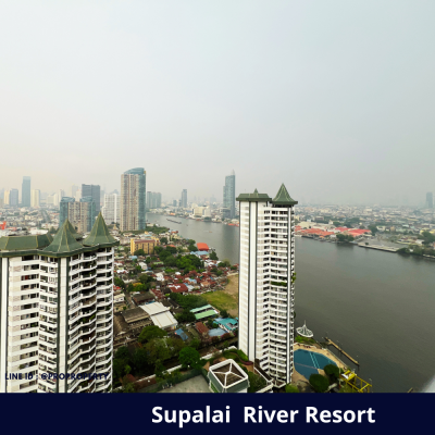 ขายคอนโดริมแม่น้ำ ศุภาลัย ริเวอร์ รีสอร์ท ( Supalai river resort ) มองเห็นวิวสะพานกรุงเทพ รับกับวิวโค้งแม่น้ำเจ้าพระยา