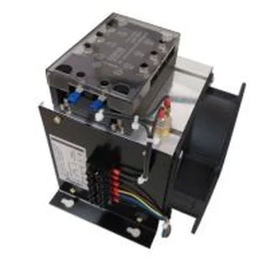 ชุดสวิตช์โซลิดสเตตพร้อมฮีตซิงก์และพัดลมรุ่น SSR Static Switch 40 to 300 Amperes