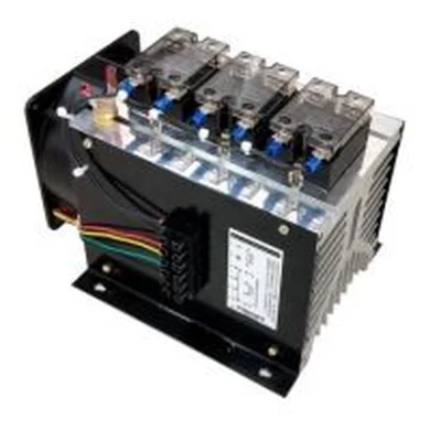 ชุดสวิตช์โซลิดสเตตพร้อมฮีตซิงก์และพัดลมรุ่น SSR Static Switch 40 to 300 Amperes