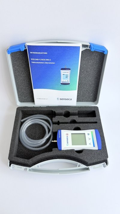 Barometer / Vacuum Meter เครื่องวัดความดันบรรยากาศและสุญญากาศแบบพกพารุ่น ECO 240-2