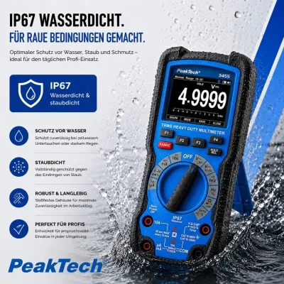 Heavy Duty Graphical Multimeter มัลติมิเตอร์ดิจิทัลแบบกราฟิกสำหรับงานหนัก รุ่น PeakTech® P 3455