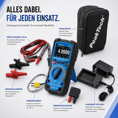Heavy Duty Graphical Multimeter มัลติมิเตอร์ดิจิทัลแบบกราฟิกสำหรับงานหนัก รุ่น PeakTech® P 3455