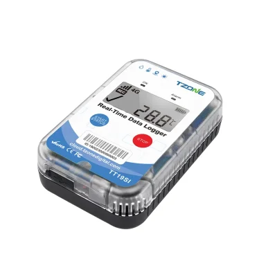 4G Light Shock Sensor Wireless Temperature & Location Tracker 17,000 data เครื่องบันทึกอุณหภูมิและติดตามตำแหน่งแบบไร้สาย 4G รุ่น TT19SI