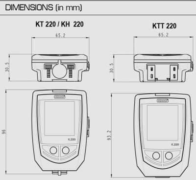 Data logger เครื่องบันทึกค่าอุณหภูมิ ความชื้นสัมพัทธ์และแสงชนิดหัววัดภายนอก รุ่น KH-220-O