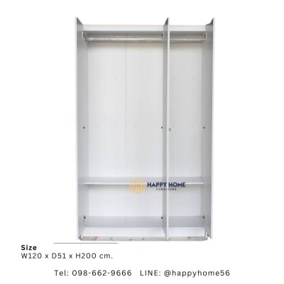 ตู้เสื้อผ้า รุ่น SHINY 120cm