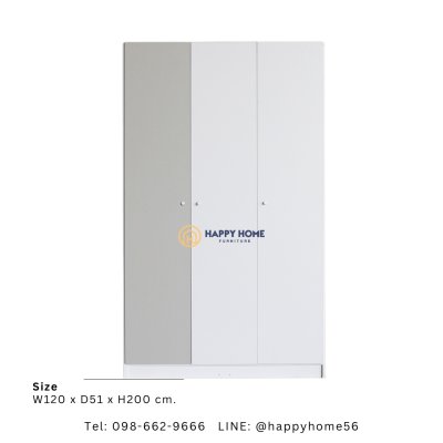 ตู้เสื้อผ้า รุ่น SHINY 120cm