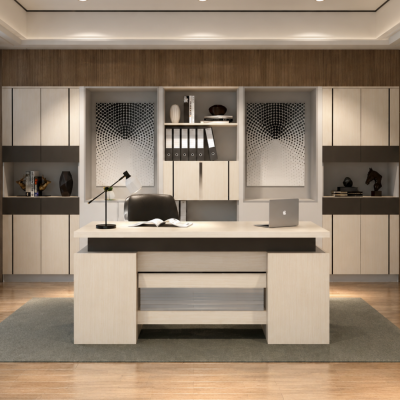 ห้องทำงานครบเซ็ทแบบ Luxury Modern