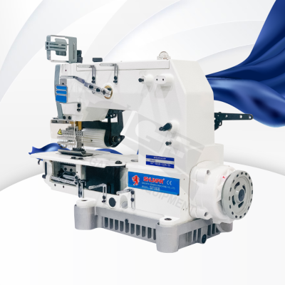 SHUNFA จักรลาดึงยาง อุตสาหกรรม SF-008 series ดึงยางขอบเอวกางเกง กระโปรง สาบเสื้อเชิ้ต แถบข้างชุดกีฬา สำหรับชิ้นงาน บาง-หนาปานกลาง