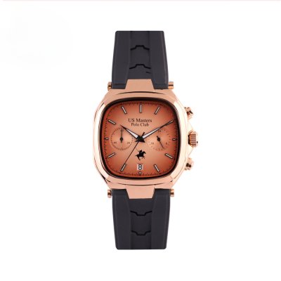 US MASTERS NEW SQUARE CHRONOGRAPH BLACK / ROSEGOLD