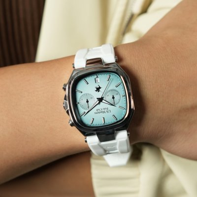 US MASTERS NEW SQUARE CHRONOGRAPH WHITE / BLUE