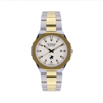 NEW YORK OCTO CLASSIC DATE 40MM  SILVER GOLD / WHITE