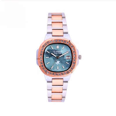 US MASTERS FIRST LADY GRAND DIAMOND SILVER ROSEGOLD / GREEN