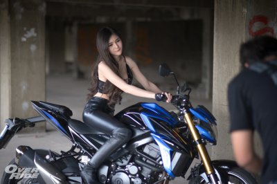 Over Cute FongBeer with SUZUKI GSX S750