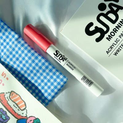 Sunday morning ปากกาอะคริลิค ACRYLIC PAINT MARKER Medium Size (เลือกสีได้) Sunday morning ปากกาอะคริลิค ACRYLIC PAINT MARKER Medium Size (เลือกสีได้)