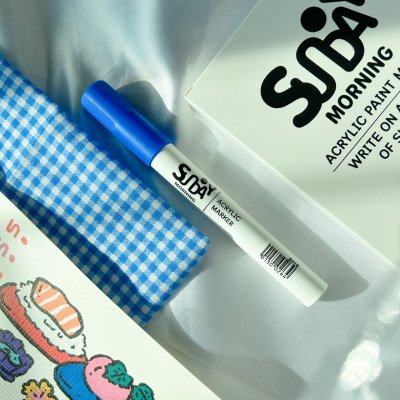 Sunday morning ปากกาอะคริลิค ACRYLIC PAINT MARKER Medium Size (เลือกสีได้) Sunday morning ปากกาอะคริลิค ACRYLIC PAINT MARKER Medium Size (เลือกสีได้)