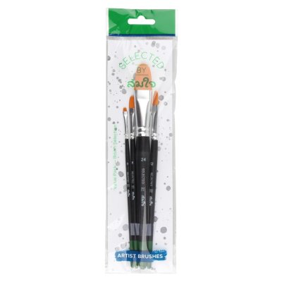 Somjai Selected ชุดพู่กันสีน้ำ (หัวพัด กลม แบน มน) Somjai Selected ชุดพู่กันสีน้ำ (หัวพัด กลม แบน มน)