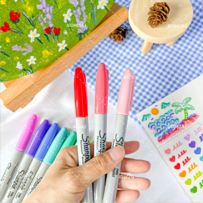 Sharpie ปากกาชาร์ปี้ สี Glam pop (แพ็ค 5,12 ด้าม) ปากกามาร์คเกอร์ Sharpie Fine Glam Sharpie ปากกาชาร์ปี้ สี Glam pop (แพ็ค 5,12 ด้าม) ปากกามาร์คเกอร์ Sharpie Fine Glam