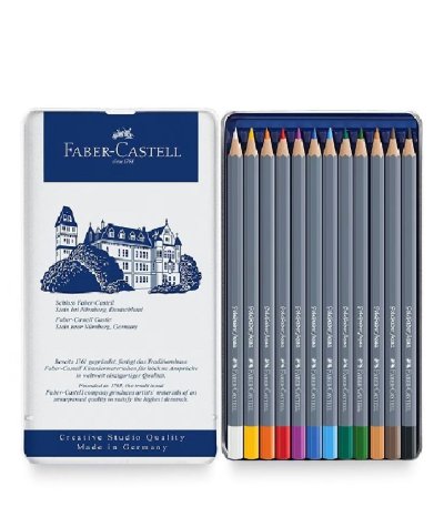 ดินสอสีไม้ระบายน้ำ FABER-CASTELL GOLDFABER AQUA 12 สี