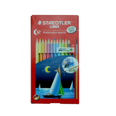 ดินสอสีไม้ยาว STAEDTLER LUNA WATERCOLOUR 12 สี #13710C12H