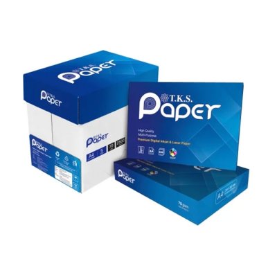 T.K.S. Paper กระดาษถ่ายเอกสาร ขนาด A4 ความหนา 70g จำนวน 500 แผ่น T.K.S. Paper กระดาษถ่ายเอกสาร ขนาด A4 ความหนา 70g จำนวน 500 แผ่น