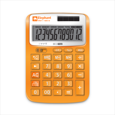 ELEPHANT เครื่องคิดเลขตราช้าง หน้าจอแสดงตัวเลข 12 หลัก พร้อมฟังก์ชั่นครบครัน ELEPHANT เครื่องคิดเลขตราช้าง หน้าจอแสดงตัวเลข 12 หลัก พร้อมฟังก์ชั่นครบครัน