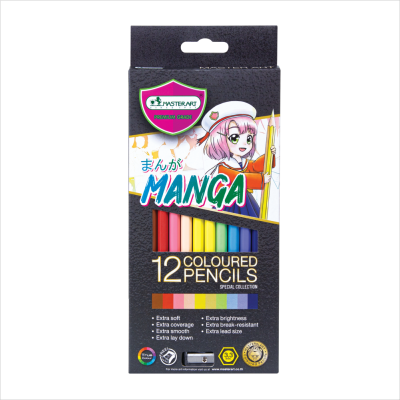 Master Art สีไม้ ดินสอสี 12 สี รุ่นลิขสิทธิ์ลาย มังงะ SERIES Special Collection MANGA Master Art สีไม้ ดินสอสี 12 สี รุ่นลิขสิทธิ์ลาย มังงะ SERIES Special Collection MANGA