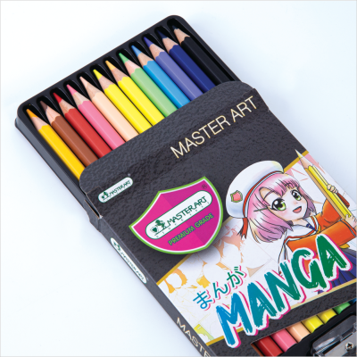 Master Art สีไม้ ดินสอสี 12 สี รุ่นลิขสิทธิ์ลาย มังงะ SERIES Special Collection MANGA