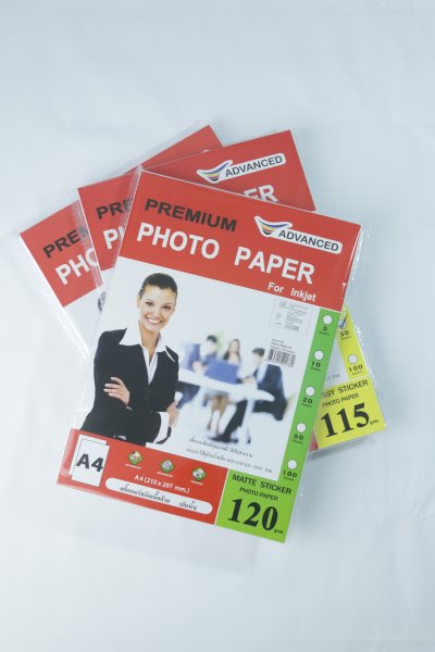 กระดาษ PHOTO GLOSSY Advance ขนาด A4 หลากหลายแกรม กระดาษ PHOTO GLOSSY Advance ขนาด A4 หลากหลายแกรม