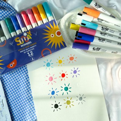 Sunday morning ปากกาอะคริลิค ACRYLIC PAINT MARKER Medium Size (เลือกสีได้) Sunday morning ปากกาอะคริลิค ACRYLIC PAINT MARKER Medium Size (เลือกสีได้)