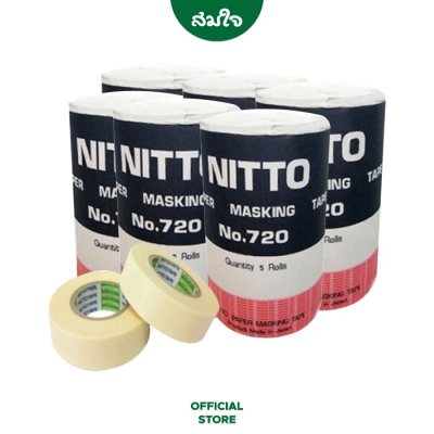 [ยกกล่อง] NITTO กระดาษกาวนิตโต้ NITTO TAPE NO.720 (6แพ็ค/30ม้วน)