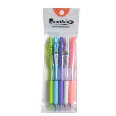 Quantum (ควอนตั้ม) ปากกาลูกลื่นเจลลูลอยด์ 007 เอ็กซ์ตรีม 0.7สีน้ำเงิน(1x5)