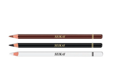 ดินสอไม้ CHARCOAL สีขาว SEIKAI