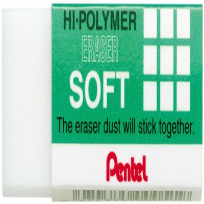 ยางลบดินสอ PENTEL HI-POLYMER SOFT ZES-08