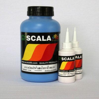 กาวอัดสีฟ้า SCALA 1.0 กก. พร้อมน้ำยาไวแสง