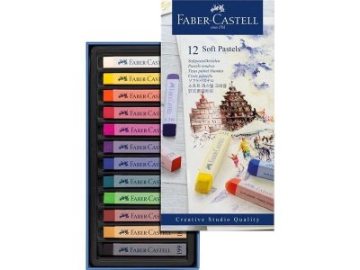 สีชอล์ก SOFT PASTELS FABER-CASTELL 12 สี