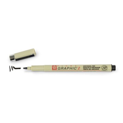 ปากกาตัดเส้น พิกม่า SAKURA #XSDK-2-49 สีดำ