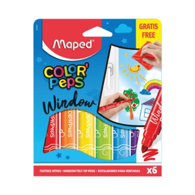 สีเมจิกเขียนกระจก MAPED 6สี FC/844820