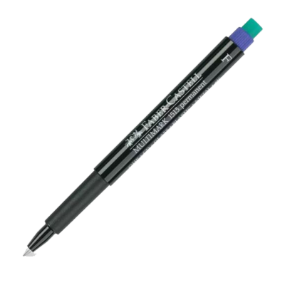 ปากกาเขียนแผ่นใส FABER-CASTELL MULTIMARK PERMANANT SIZE F BLUE