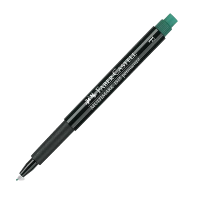 ปากกาเขียนแผ่นใส FABER-CASTELL MULTIMARK PERMANANT SIZE F GREEN