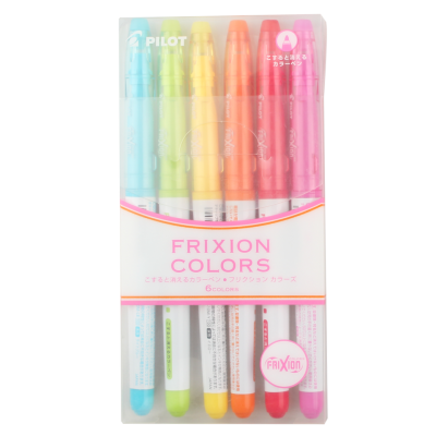 ปากกาเมจิกลบได้ PILOT แพ็ค 6 สี นีออน