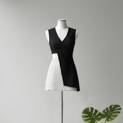 [LALAPIS ] ชุดเซ็ท มิดไนท์ดอท มินิมอล LA340