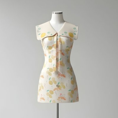 [LALAPIS ] มินิเดรส สเคอร์เรล เลมอนเนดมินิมอล LA330