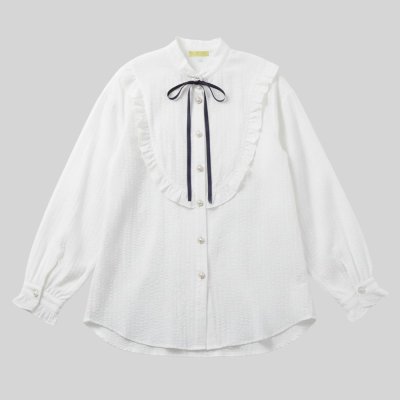 [LALAPIS ] เสื้อเชิ้ต ลูนา รัฟเฟิล วินเทจ (LA357)