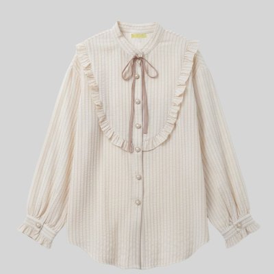 [LALAPIS ] เสื้อเชิ้ต ลูนา รัฟเฟิล วินเทจ (LA357)