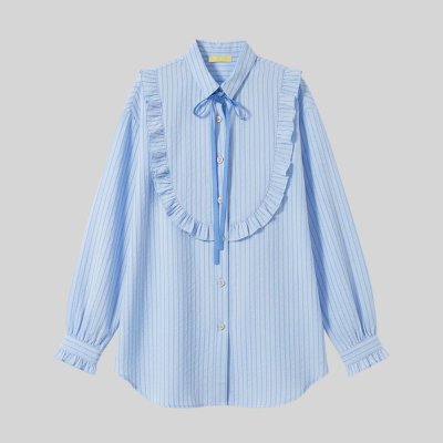 [LALAPIS ] เสื้อเชิ้ต ลูนา รัฟเฟิล วินเทจ (LA357)