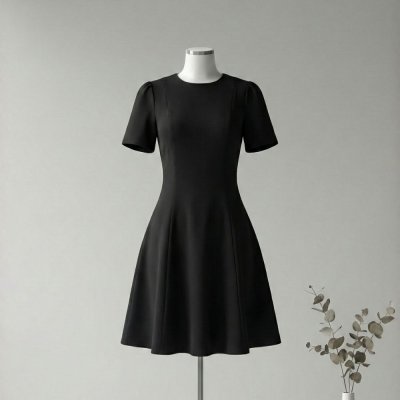 [LALAPIS ] มินิเดรส ชาร์โดว์ มินิมอล (LA363)