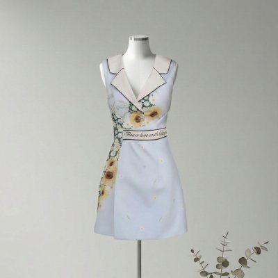 [LALAPIS ] มินิเดรส เลิฟ วิธ ลาลาพีส  (LA315)