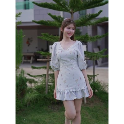 [LALAPIS ] มินิเดรส สปินไทม์ เดรส มินิมอล (LA348)